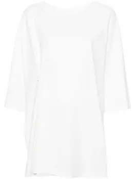 MM6 Maison Margiela футболка с декоративной булавкой, белый