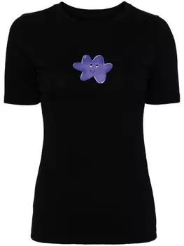 MM6 Maison Margiela футболка с графичным принтом, черный