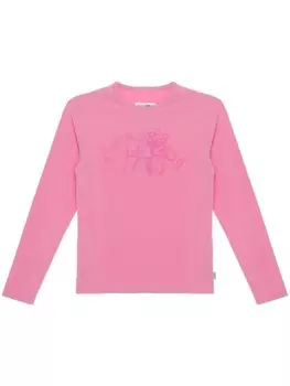MM6 Maison Margiela футболка с графичным принтом, розовый