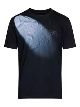 MM6 Maison Margiela футболка с графичным принтом, черный