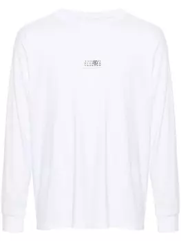 MM6 Maison Margiela футболка с круглым вырезом, белый