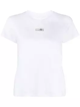 MM6 Maison Margiela футболка с логотипом, белый
