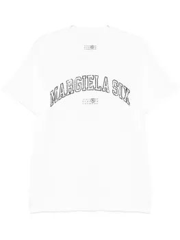 MM6 Maison Margiela футболка с логотипом, белый