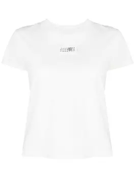 MM6 Maison Margiela футболка с логотипом, белый