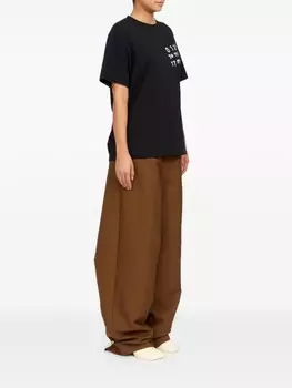 MM6 Maison Margiela футболка с логотипом, черный