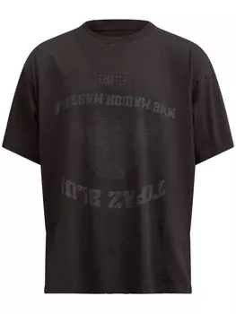 MM6 Maison Margiela футболка с логотипом, черный