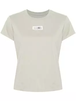 MM6 Maison Margiela футболка с логотипом, зеленый