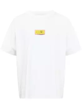 MM6 Maison Margiela футболка с нашивкой, белый