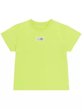 MM6 Maison Margiela футболка с нашивкой, зеленый