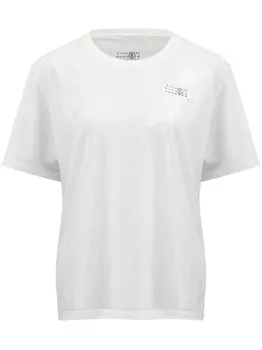 MM6 Maison Margiela футболка с принтом, белый