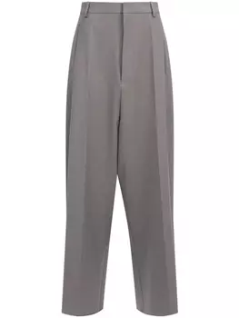 MM6 Maison Margiela габардиновые брюки, серый