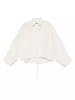 MM6 Maison Margiela хлопковая рубашка, белый