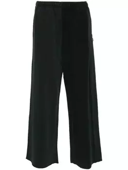 MM6 Maison Margiela хлопковые брюки широкого кроя, синий