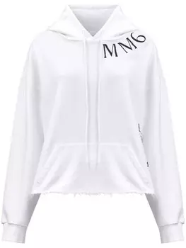 MM6 Maison Margiela худи с логотипом, белый