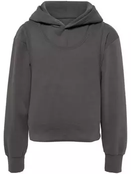 MM6 Maison Margiela худи с нашивкой, серый