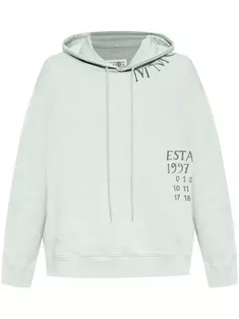 MM6 Maison Margiela худи с принтом, синий