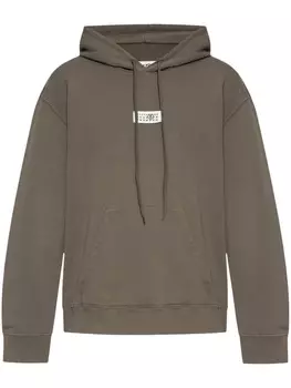 MM6 Maison Margiela худи с принтом, зеленый