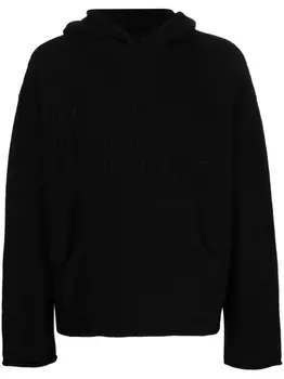 MM6 Maison Margiela худи с тиснением, черный