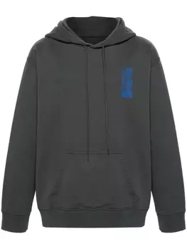 MM6 Maison Margiela худи с узором, серый