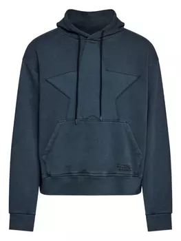 MM6 Maison Margiela худи с вышивкой, синий