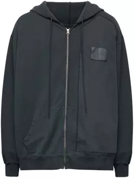 MM6 Maison Margiela худи в технике пэчворк, черный