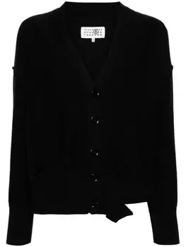 MM6 Maison Margiela кардиган на пуговицах, черный