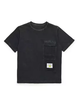 MM6 Maison Margiela Kids базовая футболка, черный