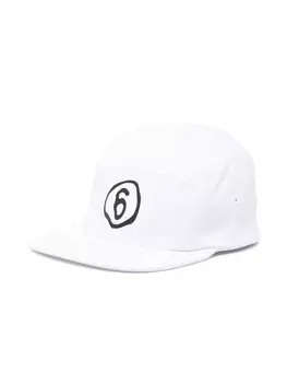 MM6 Maison Margiela Kids бейсболка с логотипом, белый