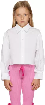 MM6 Maison Margiela Kids Белая многослойная рубашка