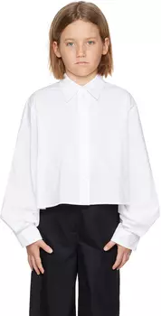 MM6 Maison Margiela Kids Белая многослойная рубашка