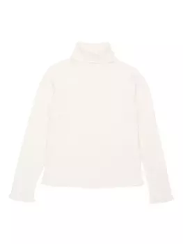 MM6 Maison Margiela Kids джемпер в рубчик с вышитым логотипом, белый