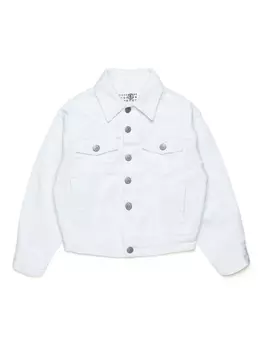 MM6 Maison Margiela Kids джинсовая куртка, белый