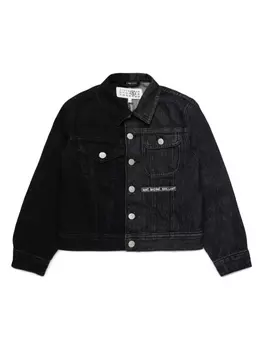 MM6 Maison Margiela Kids джинсовая куртка, черный