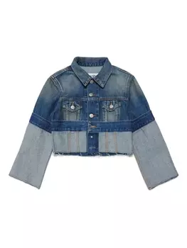 MM6 Maison Margiela Kids джинсовая куртка Re-cut, синий