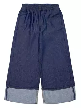 MM6 Maison Margiela Kids джинсы широкого кроя, синий