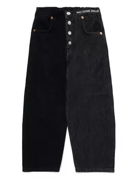 MM6 Maison Margiela Kids джинсы в двух тонах, черный