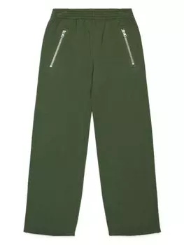 MM6 Maison Margiela Kids хлопковые спортивные штаны, зеленый