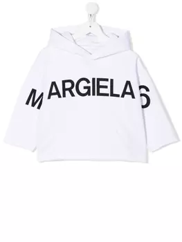 MM6 Maison Margiela Kids худи с логотипом, белый