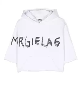 MM6 Maison Margiela Kids худи с логотипом, белый