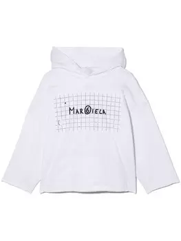 MM6 Maison Margiela Kids худи с логотипом, белый