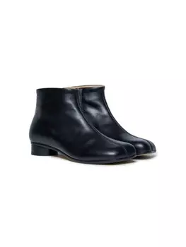 MM6 Maison Margiela Kids кожаные ботинки по щиколотку, черный