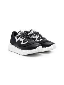 MM6 Maison Margiela Kids кроссовки с логотипом, черный