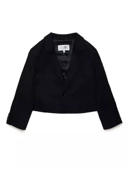 MM6 Maison Margiela Kids однобортный блейзер, черный