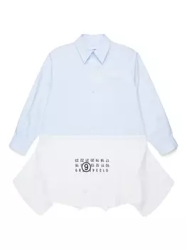 MM6 Maison Margiela Kids платье асимметричного кроя, синий