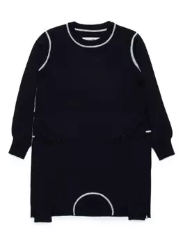 MM6 Maison Margiela Kids платье в стиле деконструкции, черный