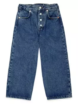 MM6 Maison Margiela Kids прямые джинсы из хлопка, синий