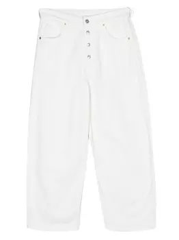 MM6 Maison Margiela Kids прямые джинсы с декоративными пуговицами, белый