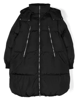 MM6 Maison Margiela Kids пуховик на молнии, черный