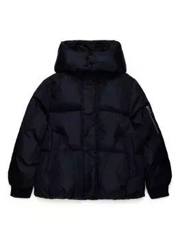 MM6 Maison Margiela Kids пуховик с принтом Numbers, черный