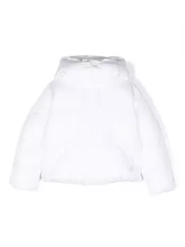 MM6 Maison Margiela Kids пуховик с вышитым логотипом, белый